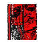 Red Abstract Face Art Print - Modern Abstract Portrait Print - Abstract Face Wall Art - Neon Face Art Print - Matte Vertical Posters