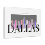 Dallas Cityscape Canvas Gallery Wraps, Dallas city poster, Dallas Art, Dallas poster,Dallas Painting, Texas Poster, Night Dallas poster