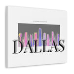 Dallas Cityscape Canvas Gallery Wraps, Dallas city poster, Dallas Art, Dallas poster,Dallas Painting, Texas Poster, Night Dallas poster