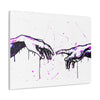 Hands of God, Abstract Art, Hot pink Hands Print on Canvas Gallery Wraps, God Painting, Modern Painting.