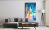 Original Abstract City Painting 35x20"