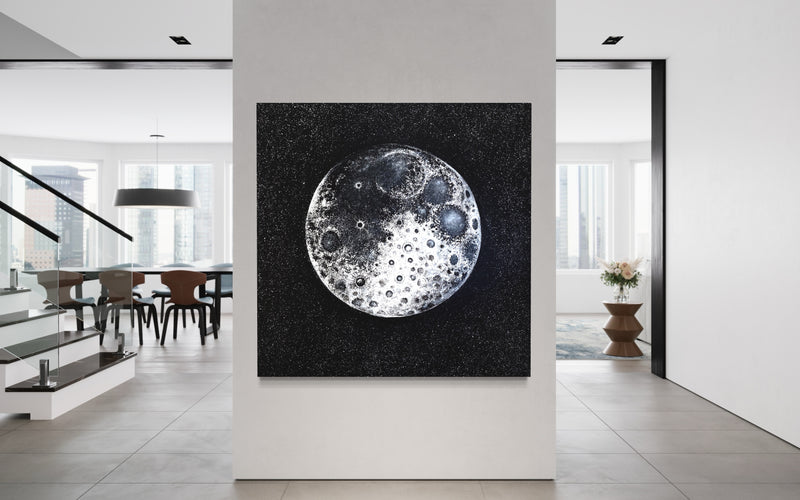 Full Moon Original Painting 48x48 in