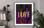 Love Painting, Valentines gift idea, happy valentines, valentines card, Valentine's Day, Gift for Girlfriend, Love Art, Art Print Copy