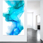 Alcohol Ink Abstract Painting 48x24 in