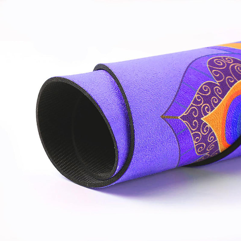 Round Yoga Mat Purple