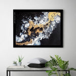 Abstract Gold Painting 24x18 in